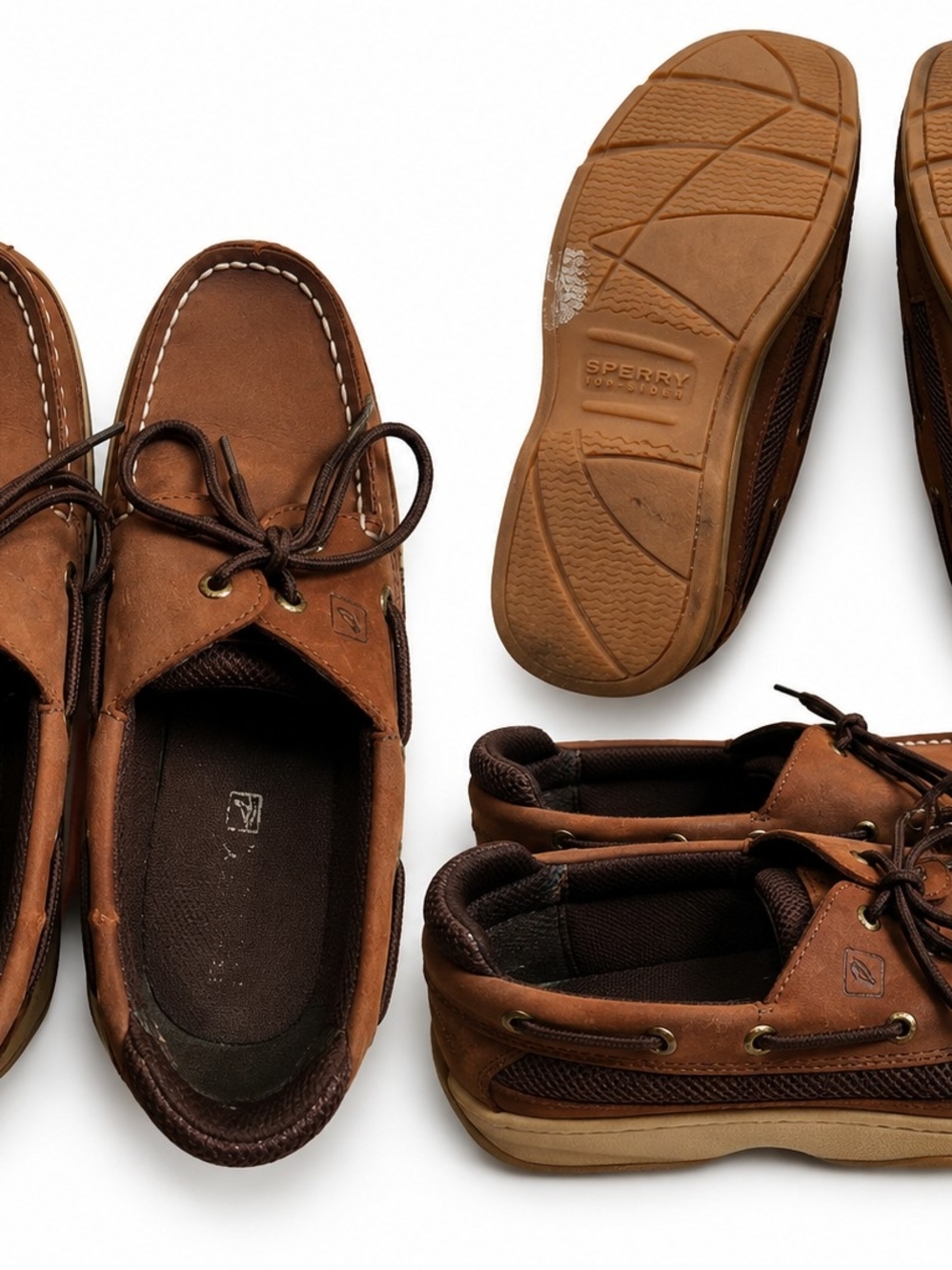 Sperry Chestnut Brown Leather Classic Boat Shoes - Men's Deck Shoes